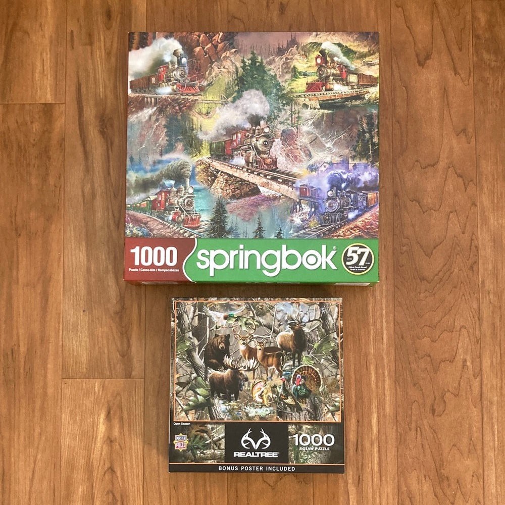 Two 1000 Piece Puzzles Springbok hobby